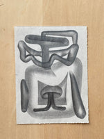 Graphite Drawing by Tim Biskup at Face Guts Los Angeles