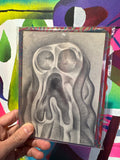 Hand Holding 7x5 Graphite Drawing #8 by Tim Biskup at Face Guts