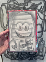 Graphite Drawing by Tim Biskup at Face Guts Los Angeles