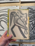 Graphite Drawing by Tim Biskup at Face Guts Los Angeles
