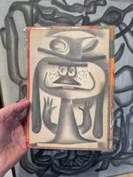 Graphite Drawing by Tim Biskup at Face Guts Los Angeles