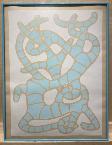 "Blue Worm" A/P Print