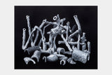 Plumbing, Untitled #3, charcoal on paper by Timothy J Lamb, original artwork — Tim Biskup
