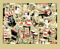 "Beatnik Band" Print