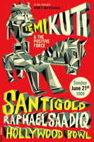 UN-CUT Femi Kuti Hollywood Bowl Poster A/P