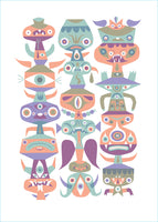 "Calendar Totem" Serigraph Print