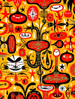 "Flaming Ghost Blossom" Print